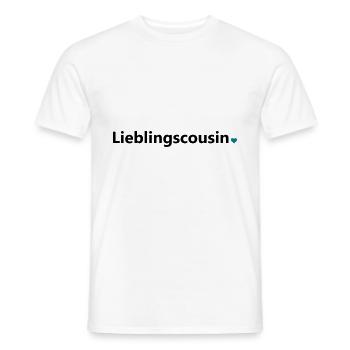 Lieblingscousin bester Cousin Welt Spruch Geschenk - Männer T-Shirt - Weiß - Vorne - AI Model Male 178 dark (178cm)