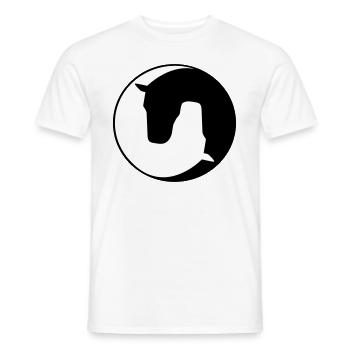 Pferd - Men's T-Shirt - white - Front - AI Model Male 178 dark (178cm)