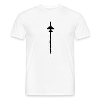 Avion Présent Pilote Avion Avion - Avion - T-shirt homme - blanc - Devant - AI Model Male 178 dark (178cm)
