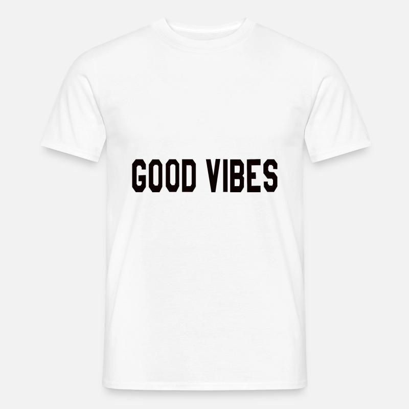 Good Vibes - Männer T-Shirt - Weiß