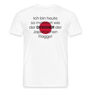 Faul Faultier Null Bock Motivation Japan Geschenk - Männer T-Shirt - Weiß - Vorne - AI Model Male 178 dark (178cm)