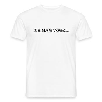 Vogel Vögel Lustig Spruch Geschenk - Männer T-Shirt - Weiß - Vorne - AI Model Male 178 dark (178cm)
