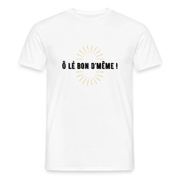 O LE BON DMEME - VENDEE - VENDEEN - T-shirt homme - blanc - Devant - AI Model Male 178 dark (178cm)