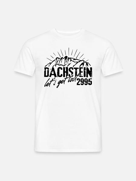 Dachstein 2995 Berg Schladming Steiermark Vintage - Männer T-Shirt - Weiß