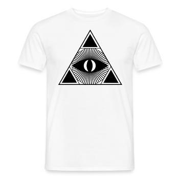 Eye - T-shirt homme - blanc - Devant - AI Model Male 178 dark (178cm)