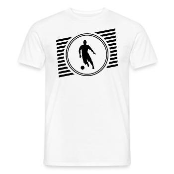 Fussball - Männer T-Shirt - Weiß - Vorne - AI Model Male 178 dark (178cm)