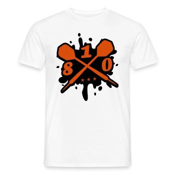 fléchettes fléchette flèche équipe 180 blob - T-shirt homme - blanc - Devant - AI Model Male 178 dark (178cm)