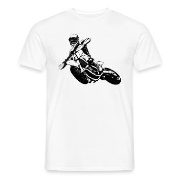 Supermoto - Supermotard - Men's T-Shirt - white - Front - AI Model Male 178 dark (178cm)