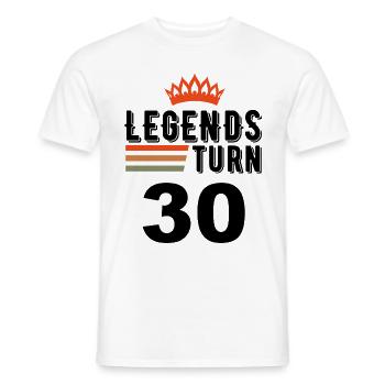 30 ans, les légendes fêtent leurs 30 ans - T-shirt homme - blanc - Devant - AI Model Male 178 dark (178cm)