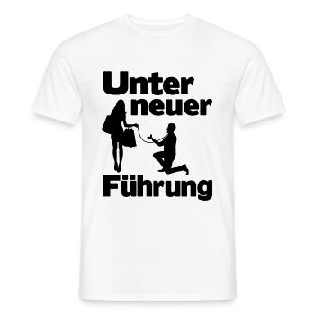 Junggesellenabschied Lustig Unter neuer Führung - Männer T-Shirt - Weiß - Vorne - AI Model Male 178 dark (178cm)