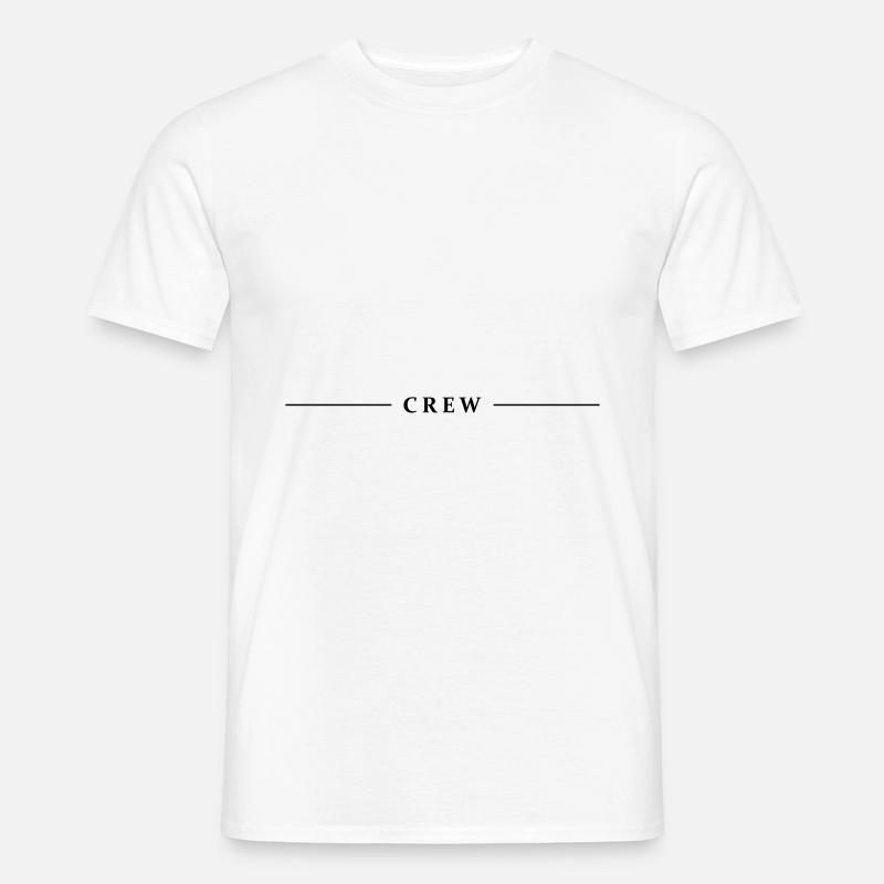 crew linie - Männer T-Shirt - Weiß
