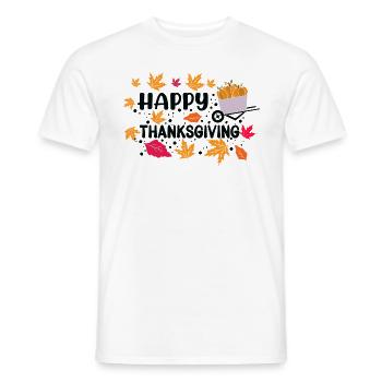 Frohes Erntedankfest - Männer T-Shirt - Weiß - Vorne - AI Model Male 178 dark (178cm)