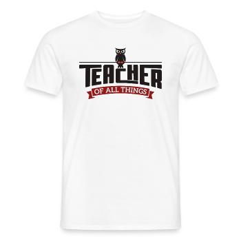 Enseignant de tout cadeau - T-shirt homme - blanc - Devant - AI Model Male 178 dark (178cm)