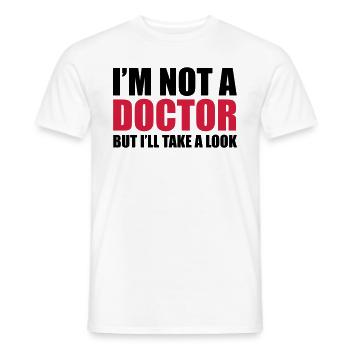 Doctor - T-shirt homme - blanc - Devant - AI Model Male 178 dark (178cm)