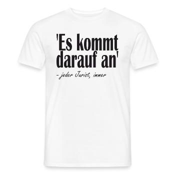 Jurist Jura witziger Spruch - Männer T-Shirt - Weiß - Vorne - AI Model Male 178 dark (178cm)