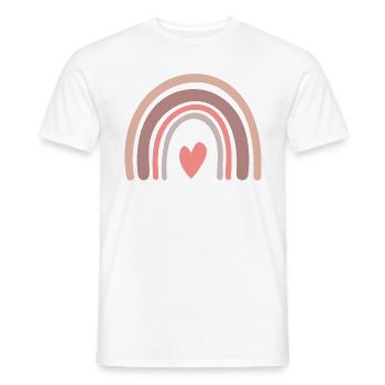 Rainbow - Männer T-Shirt - Weiß - Vorne - AI Model Male 178 dark (178cm)