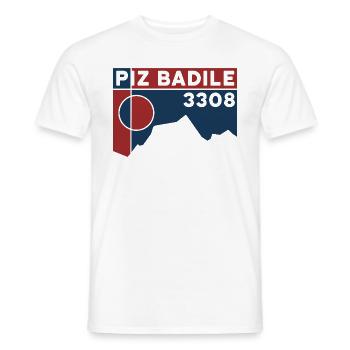 Guide de montagne Piz Badile Normal Path North Face Climbing - T-shirt homme - blanc - Devant - AI Model Male 178 dark (178cm)