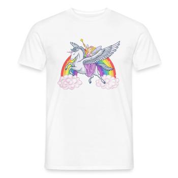Fairy Girl - T-shirt homme - blanc - Devant - AI Model Male 178 dark (178cm)