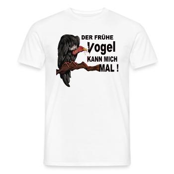 Der Frühe Vogel kann mich mal ! - Männer T-Shirt - Weiß - Vorne - AI Model Male 178 dark (178cm)