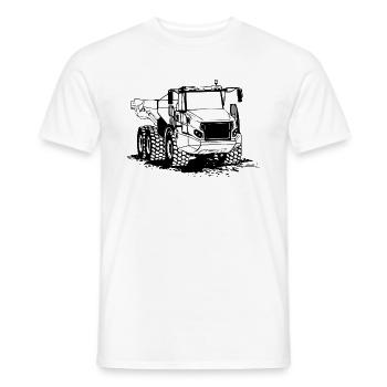 Dump Truck - Dump Truck - Truck - Truck - Truck - Men's T-Shirt - white - Front - AI Model Male 178 dark (178cm)