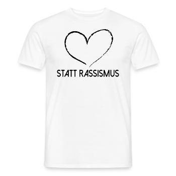 Rassismus - Männer T-Shirt - Weiß - Vorne - AI Model Male 178 dark (178cm)