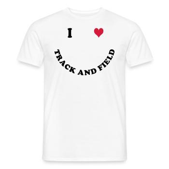 Athlétisme - T-shirt homme - blanc - Devant - AI Model Male 178 dark (178cm)