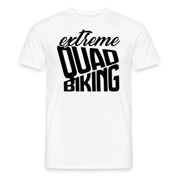 quad vélo vélo vélo cross moto quad biker - T-shirt homme - blanc - Devant - AI Model Male 178 dark (178cm)