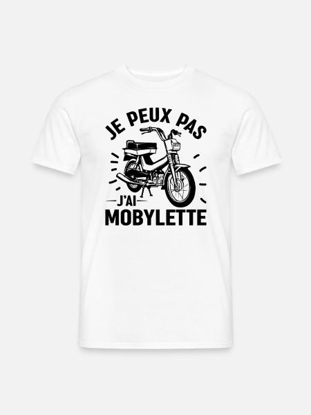 J'peux Pas J'ai Mobylette - T-shirt homme - blanc