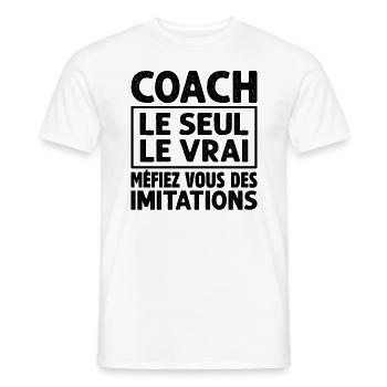 Coach Le Seul Le Vrai - T-shirt homme - blanc - Devant - AI Model Male 178 dark (178cm)