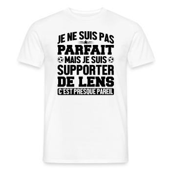 Je Suis Un Supporter De Lens Parfait - T-shirt homme - blanc - Devant - AI Model Male 178 dark (178cm)