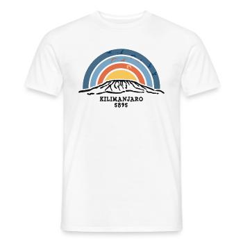 Kilimanjaro Finisher Kilimandscharo Tanzania Berg - Männer T-Shirt - Weiß - Vorne - AI Model Male 178 dark (178cm)