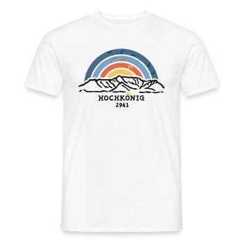 Hochkönig Berg Höhe Klettersteig Hiking Finisher - Men's T-Shirt - white - Front - AI Model Male 178 dark (178cm)