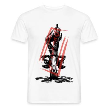 The defeated: Witch Vampire Monster - T-shirt homme - blanc - Devant - AI Model Male 178 dark (178cm)