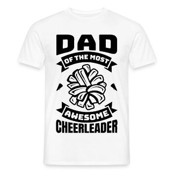 Cheerleader Father - Men's T-Shirt - white - Front - AI Model Male 178 dark (178cm)