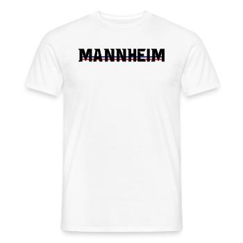 Mannheim-blau-weiss-rot - Männer T-Shirt - Weiß - Vorne - AI Model Male 178 dark (178cm)