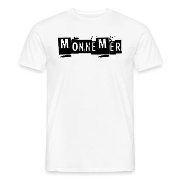 monnemer - Männer T-Shirt - Weiß - Vorne - AI Model Male 178 dark (178cm)