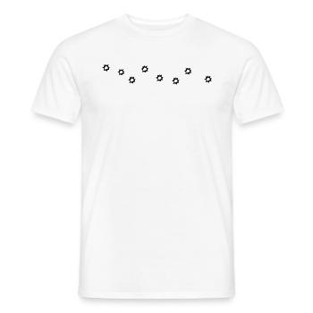 340826 3030624 bulletholes orig - T-shirt homme - blanc - Devant - AI Model Male 178 dark (178cm)