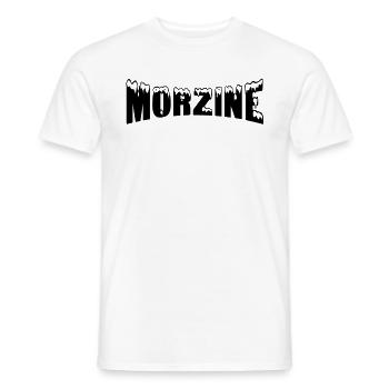 Morzine station de ski (neige) - T-shirt homme - blanc - Devant - AI Model Male 178 dark (178cm)