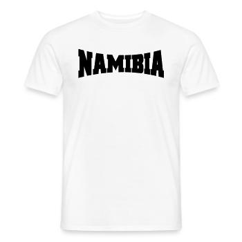 Namibie logo - T-shirt homme - blanc - Devant - AI Model Male 178 dark (178cm)