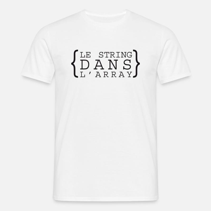 lestringdanslarray - T-shirt Homme - blanc