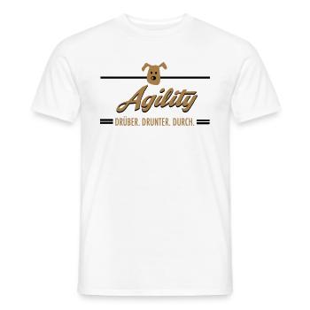 Agility - T-shirt homme - blanc - Devant - AI Model Male 178 dark (178cm)