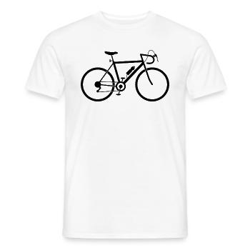Ein schnelles Rennrad - Männer T-Shirt - Weiß - Vorne - AI Model Male 178 dark (178cm)