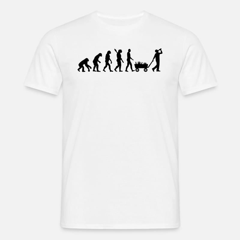 Evolution Alcohol - Men's T-Shirt - white