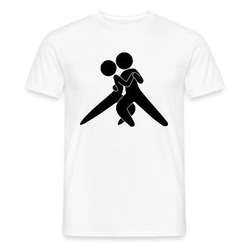 Danseur de Tango - T-shirt homme - blanc - Devant - AI Model Male 178 dark (178cm)