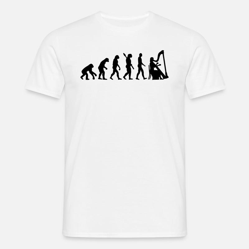 Evolution Harp - Men's T-Shirt - white