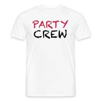 Party Crew - Männer T-Shirt - Weiß - Vorne - AI Model Male 178 dark (178cm)