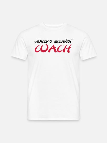 World's greatest Coach - T-shirt homme - blanc