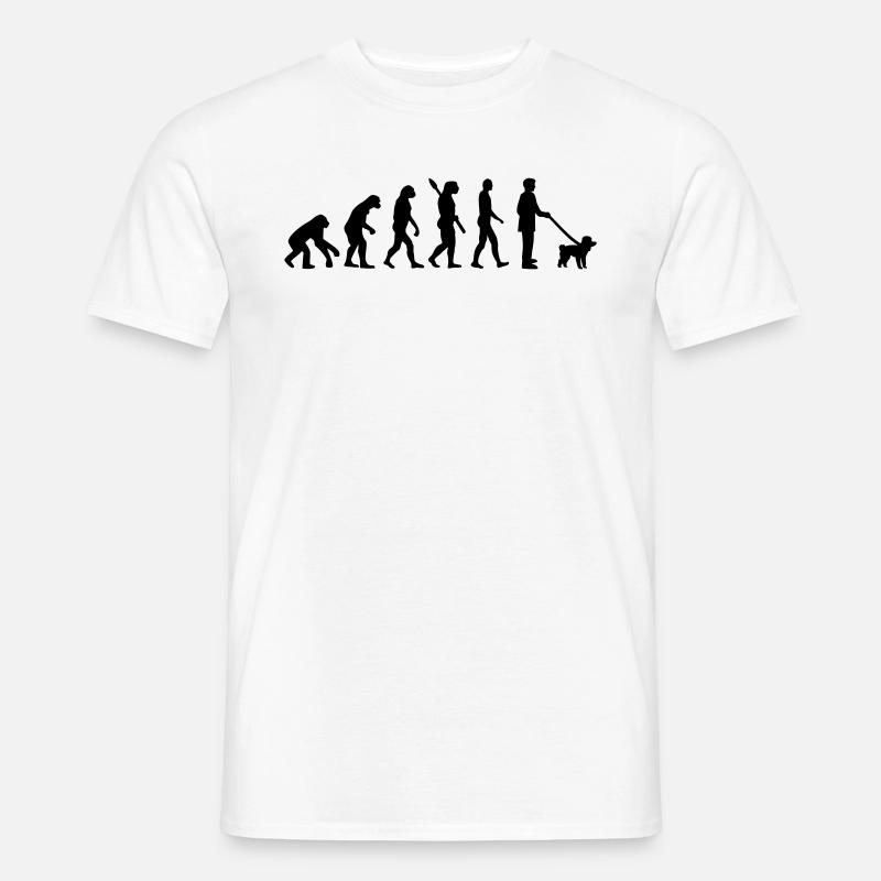 Pudel - Männer T-Shirt - Weiß