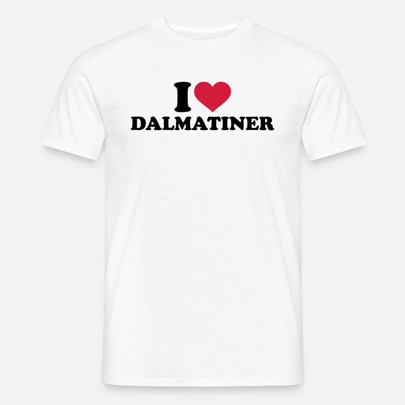 Dalmatiner - Männer T-Shirt - Weiß