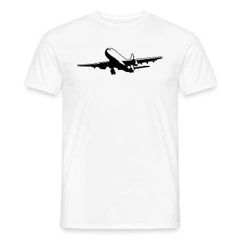 Vacances avion avion - T-shirt homme - blanc - Devant - AI Model Male 178 dark (178cm)